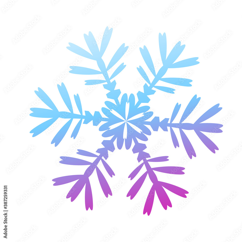 It's a beautiful snowflake. Vector illustration It's a beautiful snowflake. Vector illustration