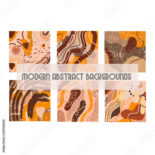 Modern abstract pattern with organic shapes. Abstract texture, Modern backgrounds. vector 