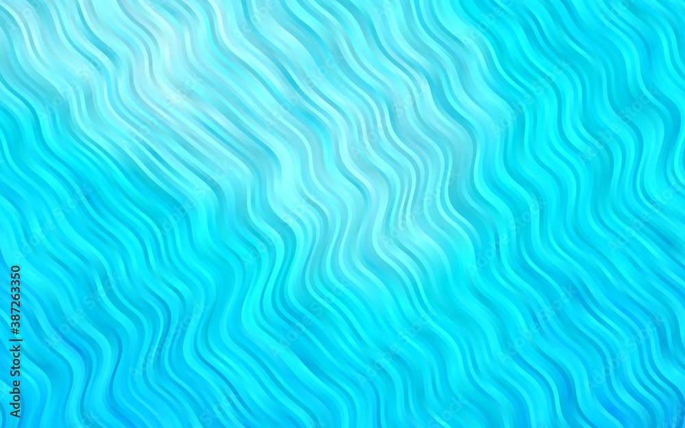 Fototapeta premium Light BLUE vector template with lines, ovals.