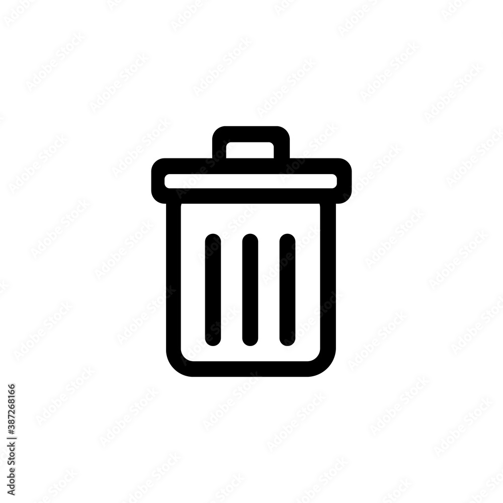 Recycling bin icon isolated on white background Recycling bin icon isolated on white background