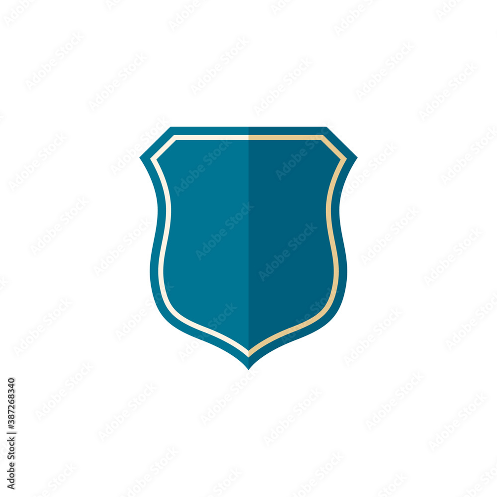 blue shield simple icon logo