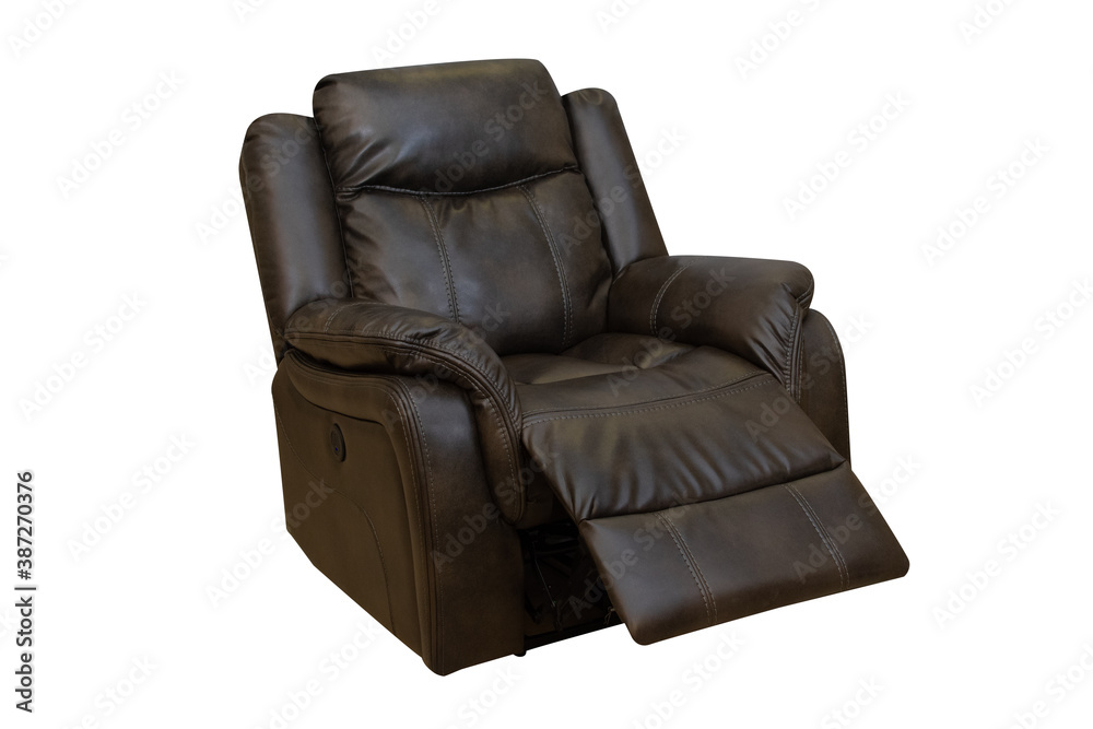 Ταπετσαρία leather armchair isolated on white background
