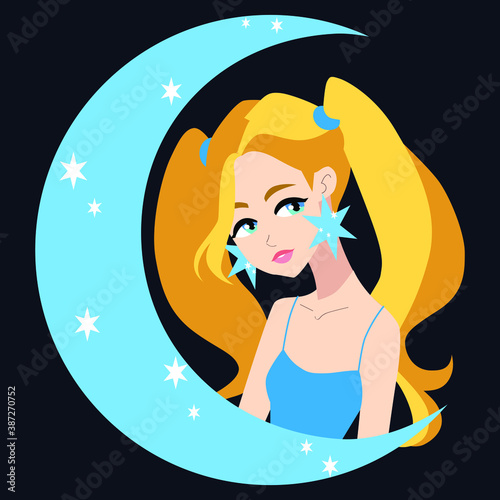 girl in the moon