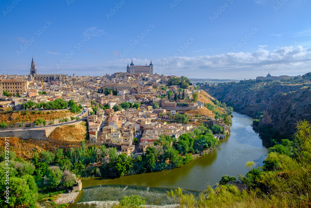 Dramatic view from the overlook of  the mirador del valle -Toledo, Spain