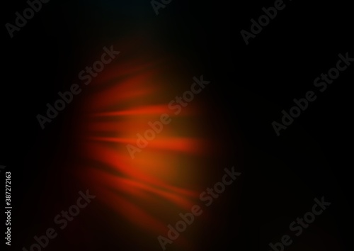 Dark Orange vector abstract blurred background.