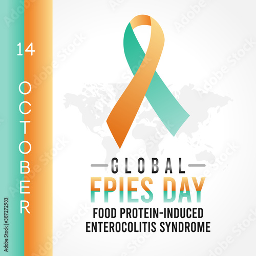 vector graphic of global Food Protein-Induced Enterocolitis Syndrome day good for global Food Protein-Induced Enterocolitis Syndrome day celebration. flat design. flyer design.flat illustration.