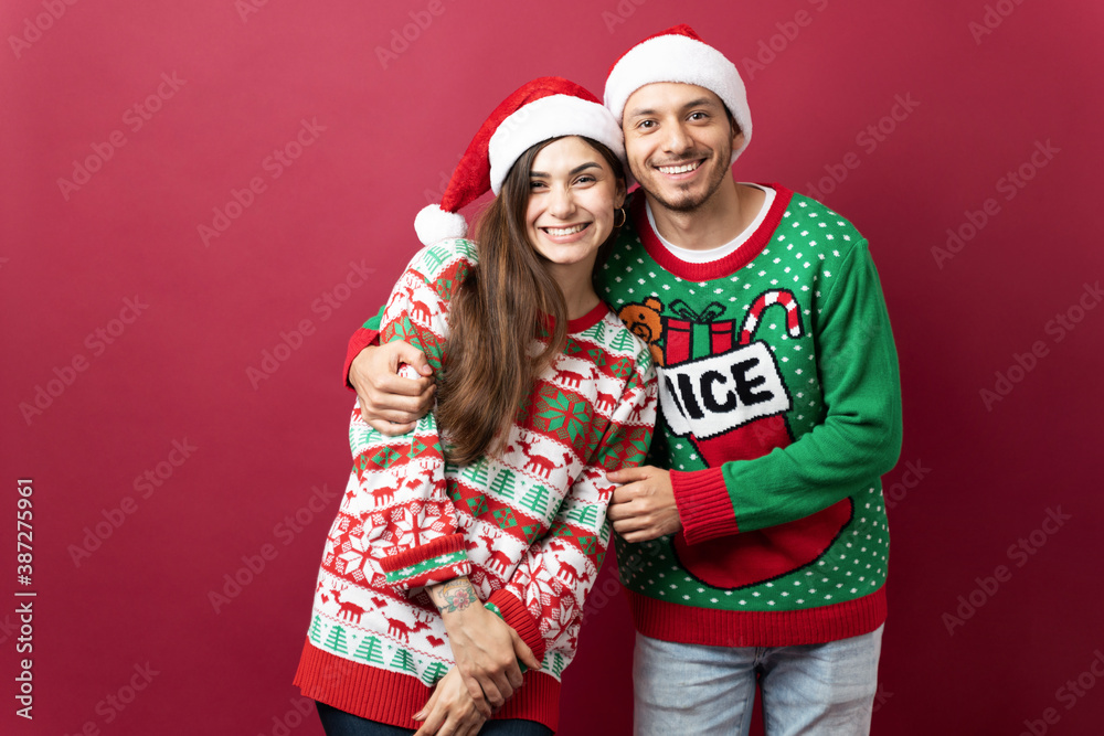 Happy couple embracing each other Happy couple embracing each other