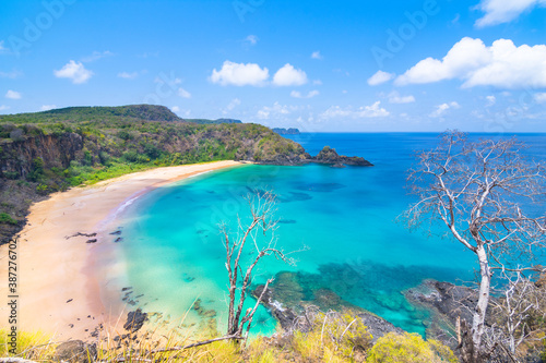 Sancho Beach - elected four times the most beautiful beach in the World - Fernando de Noronha Island - Brazil