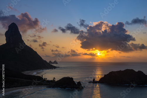 Wonderful sunset in Fernando de Noronha Island - Brazil