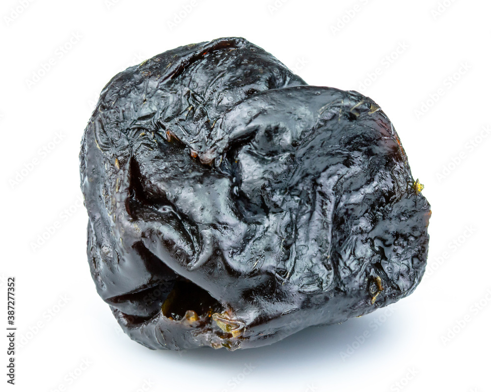 Obraz premium dry prunes isolated on white background