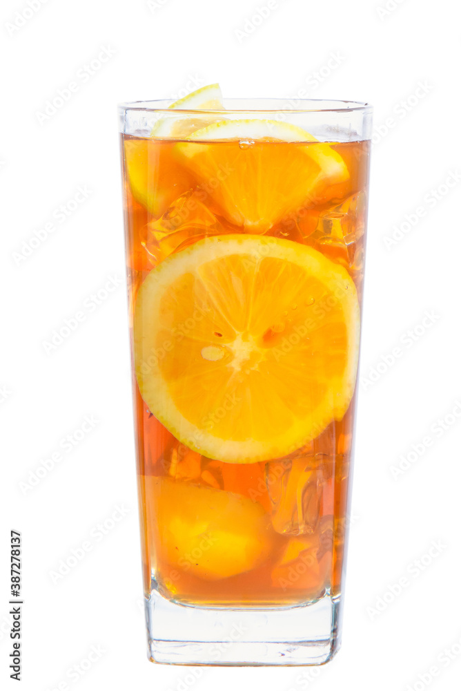 clipping path ice tea isolated on white background clipping path ice tea isolated on white background