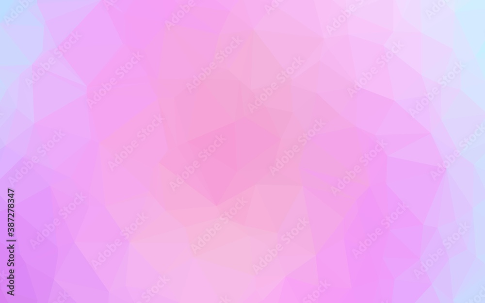 Light Pink, Blue vector low poly layout.