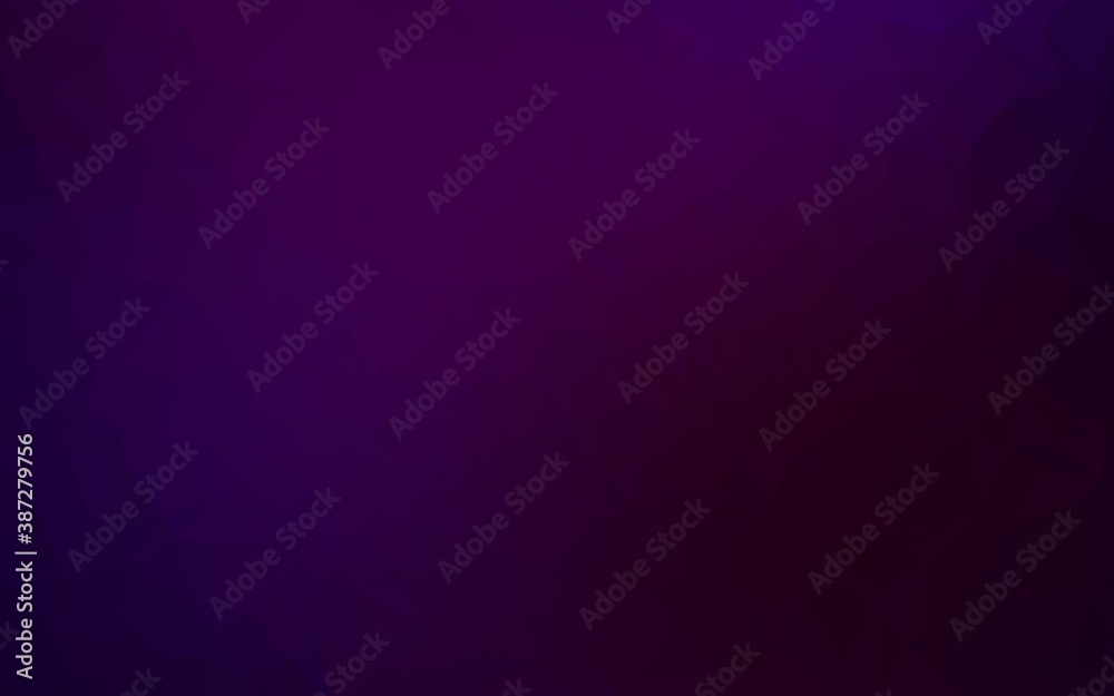 Dark Purple vector polygonal template. Dark Purple vector polygonal template.