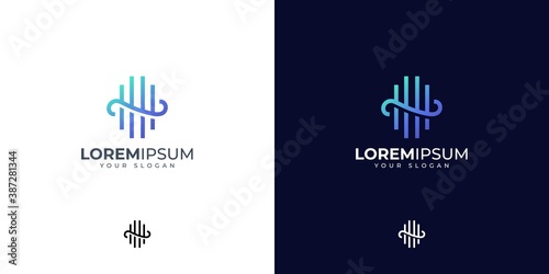 Letter H logo design inspiration