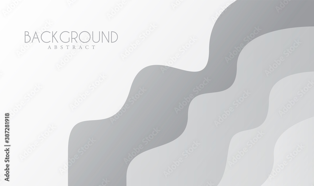 Abstract geometric banner on white and gray background. vector