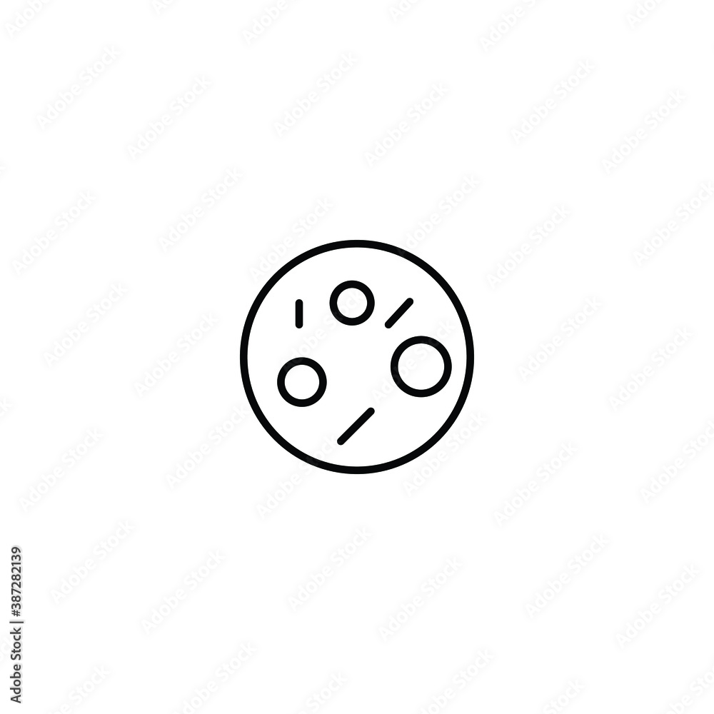 Cookie thin line icon isolated on white background EPS Vector Cookie thin line icon isolated on white background EPS Vector