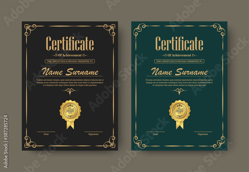 achievement certificate best award diploma design