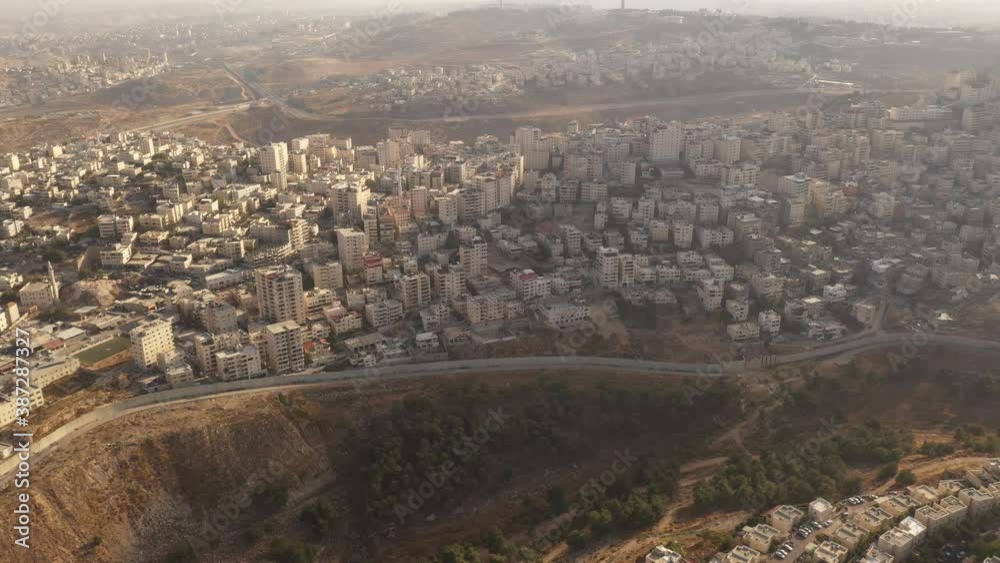 Palestinian refugees Camp Anata Behind security wall – Aerial view
close to Pisgat zeev neighbourhood, Jerusalem, Israel/palestine
Palestinian refugees Camp Anata Behind security wall – Aerial view
close to Pisgat zeev neighbourhood, Jerusalem, Israel/palestine