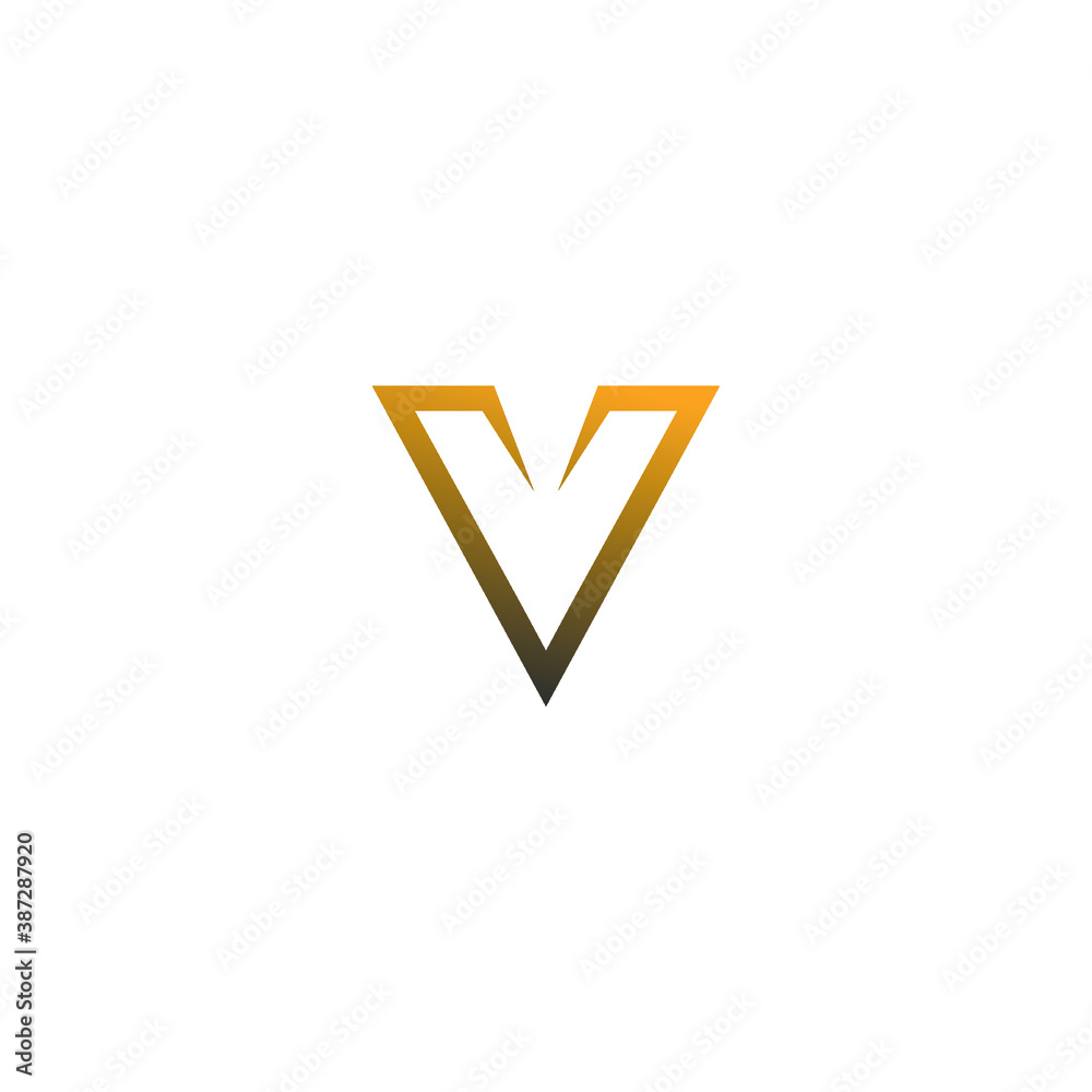 illustration logo v icon templet illustration logo v icon templet
