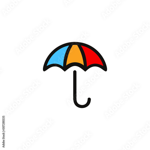 illustration logo tenplet icon vector umbrella