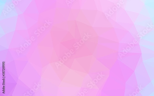 Light Pink, Blue vector triangle mosaic texture.