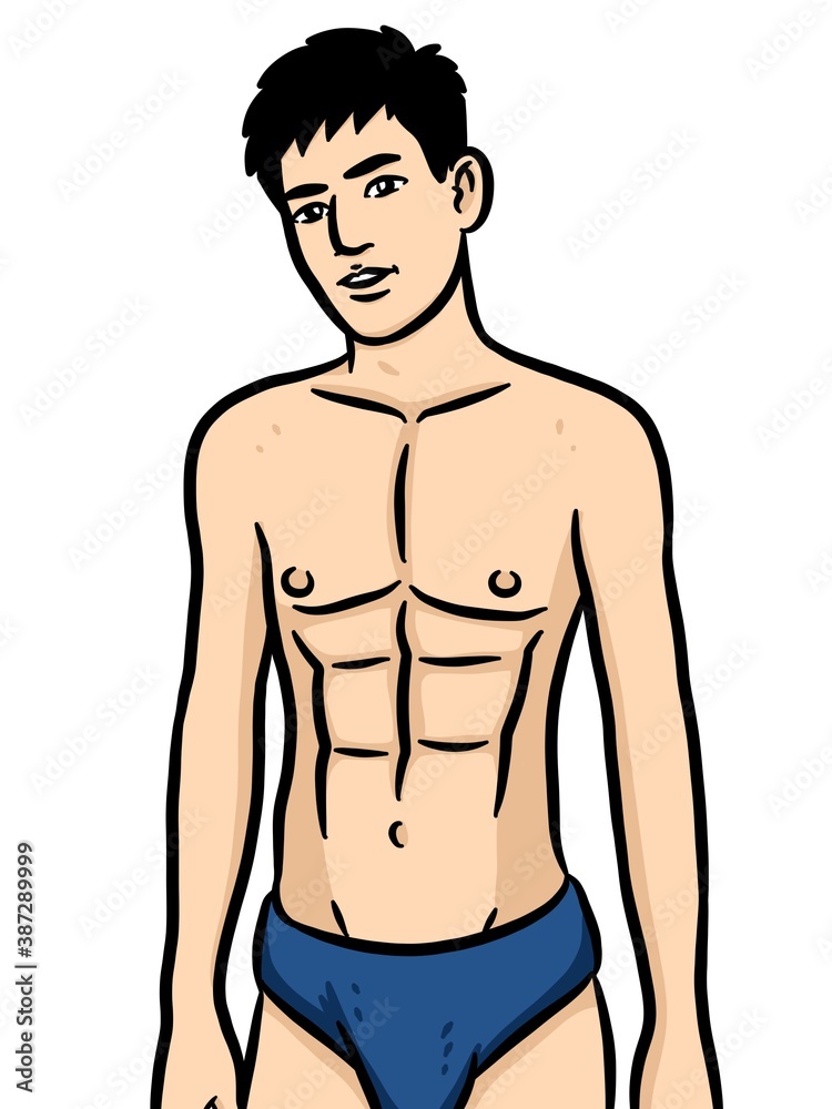 cartoon cute man on white background cartoon cute man on white background