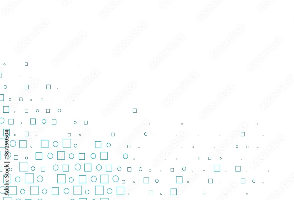 Light BLUE vector texture with disks, rectangles. Light BLUE vector texture with disks, rectangles.