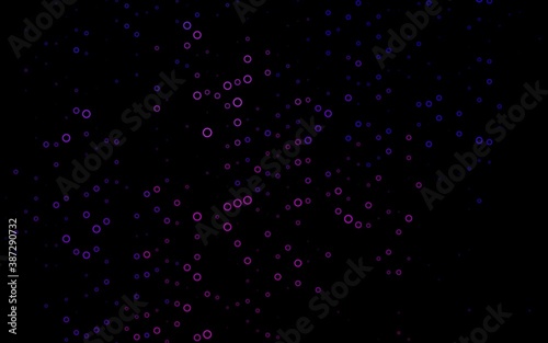 Dark Purple vector cover with spots.