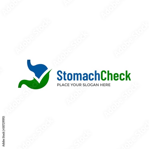Check Stomach Logo Template Design Vector