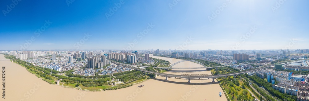 Obraz premium aerial view of the city