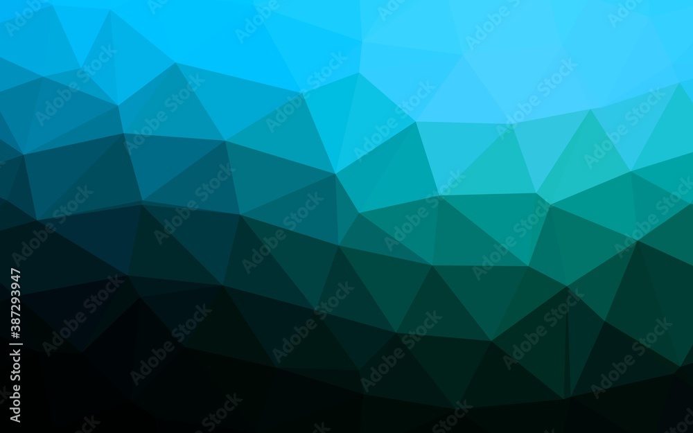 Fototapeta premium Light BLUE vector blurry triangle texture.