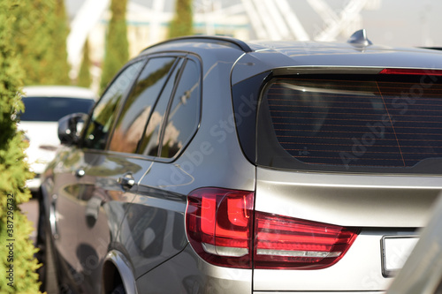 Car back glass tail light glass for decal on the road