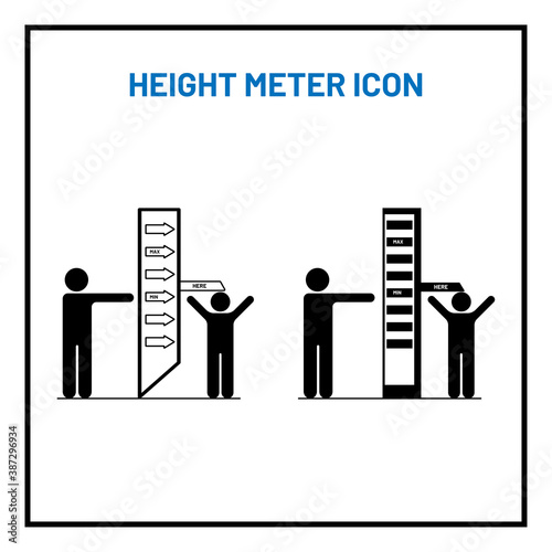 height people icon isolated sign symbol vector illustration - black vector high quality