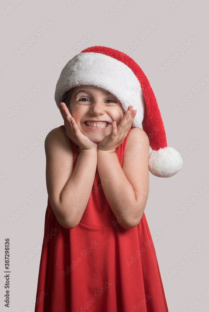 Niña vestida online de santa claus