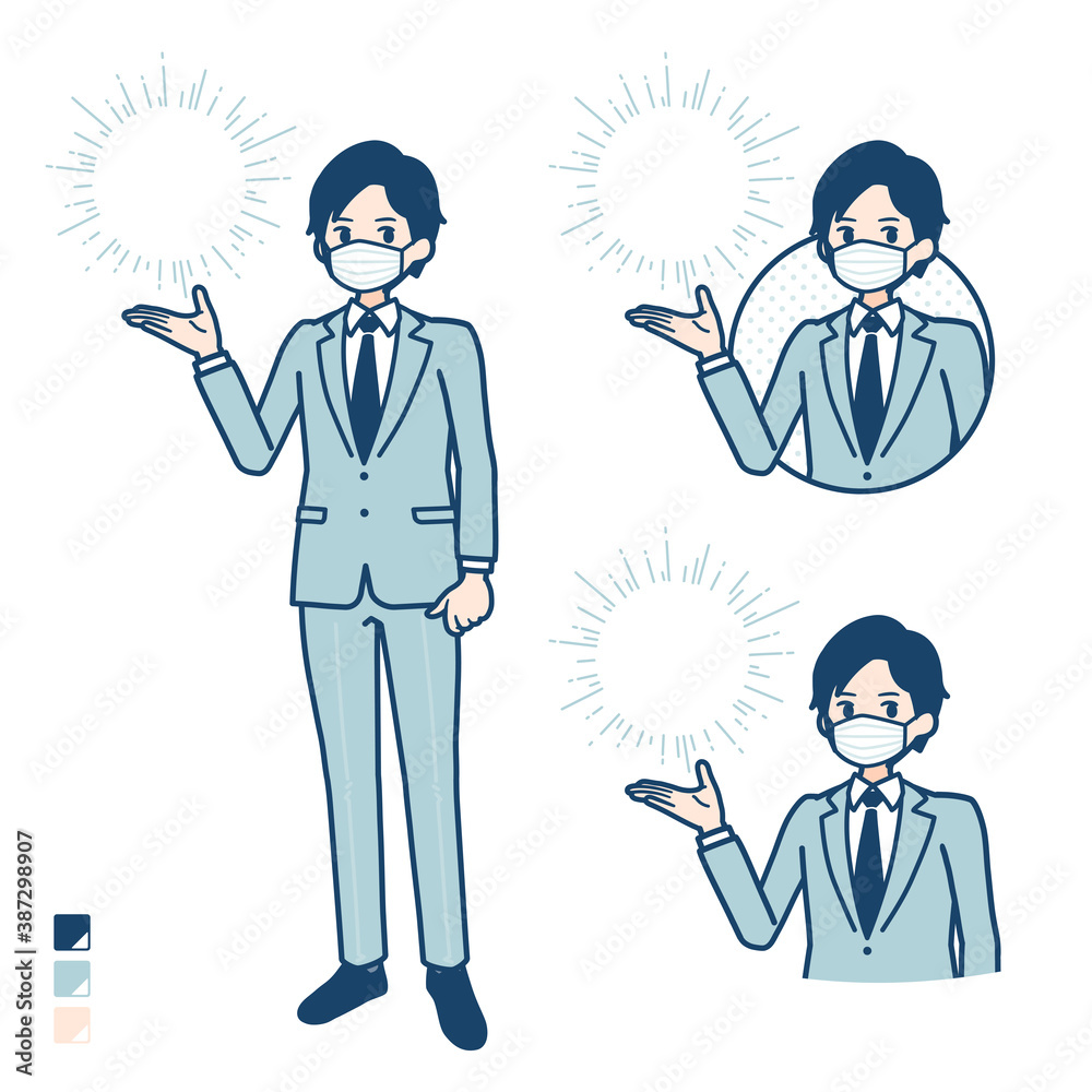 simple suit businessman mask_Manipulating-light simple suit businessman mask_Manipulating-light