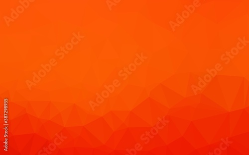 Light Orange vector polygonal background.