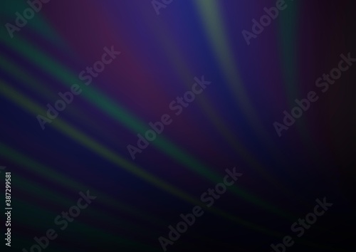 Dark BLUE vector blurred bright background.