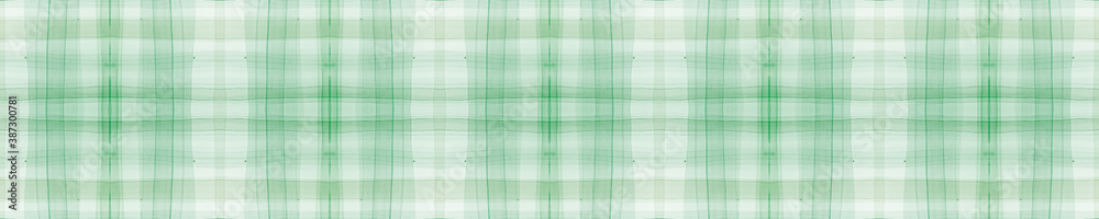 Green Gingham Check. Watercolor Tartan Repeat. Green Gingham Check. Watercolor Tartan Repeat.