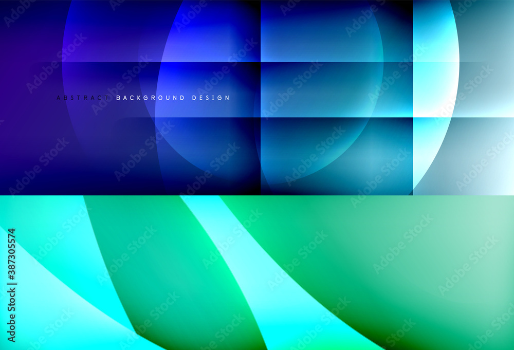 Set of minimal geometric abstract backgrounds. Vector illustrations for covers, banners, flyers and posters and other