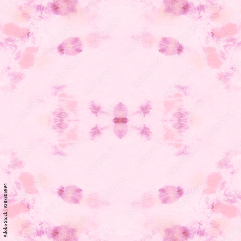Seamless Pink Tie and Dye Texture. Ethnic Seamless Pink Tie and Dye Texture. Ethnic