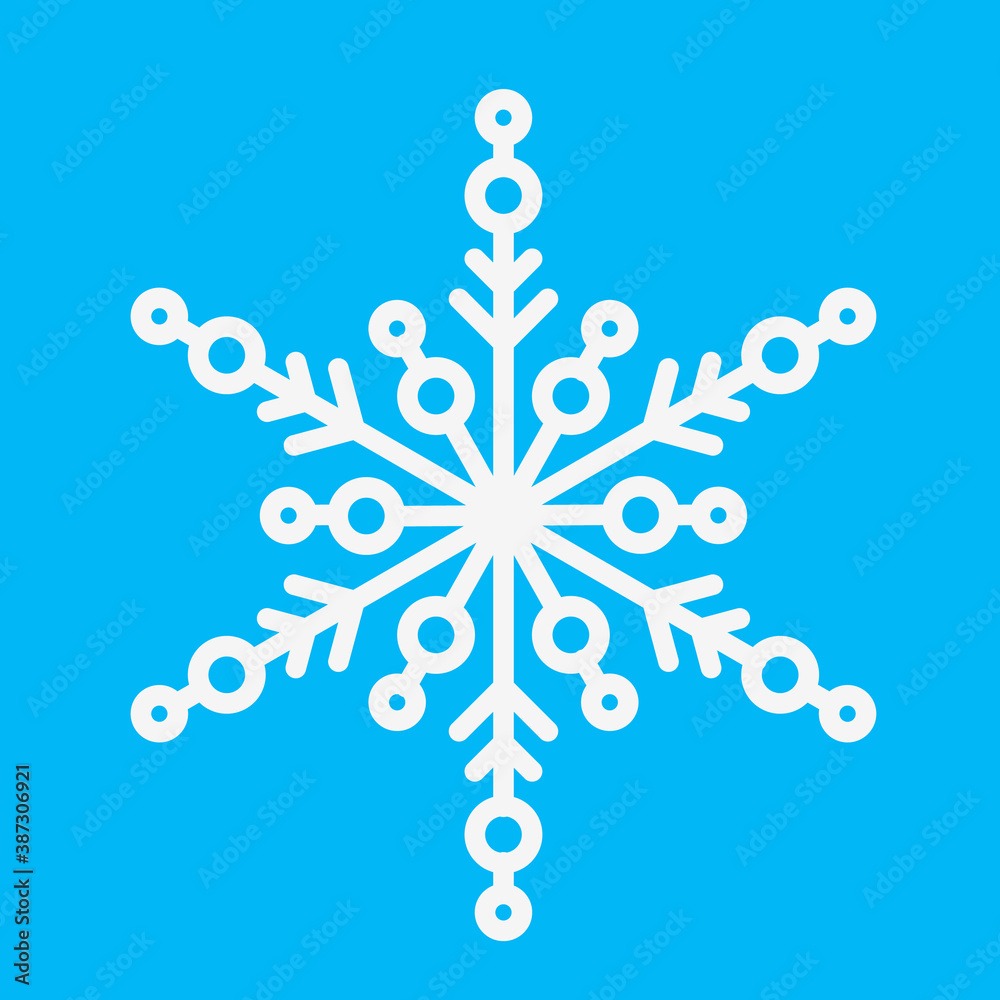 Snowflake icon. Outline vector icon. Thin line Christmas holiday symbol. Snow for creation of New Year artistic compositions. Winter decoration vector illustration Snowflake icon. Outline vector icon. Thin line Christmas holiday symbol. Snow for creation of New Year artistic compositions. Winter decoration vector illustration