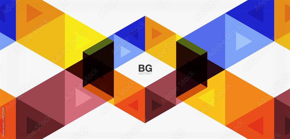 Mosaic triangle pattern abstract background for cover, banner, flyer and poster and other template Mosaic triangle pattern abstract background for cover, banner, flyer and poster and other template