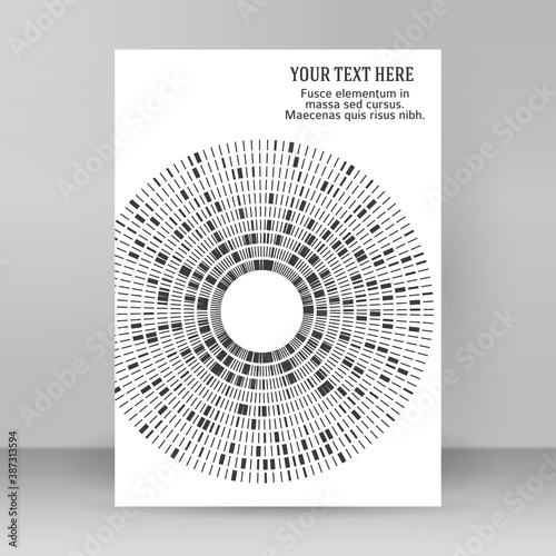 Design elements. Ring circle elegant frame border. Abstract Circular logo element on white background isolated. Creative art