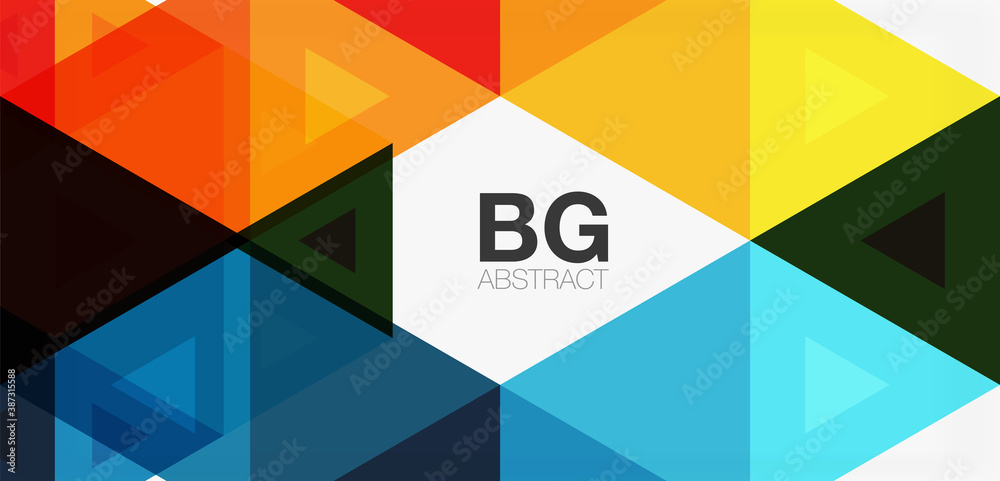 Mosaic triangle pattern abstract background for cover, banner, flyer and poster and other template Mosaic triangle pattern abstract background for cover, banner, flyer and poster and other template