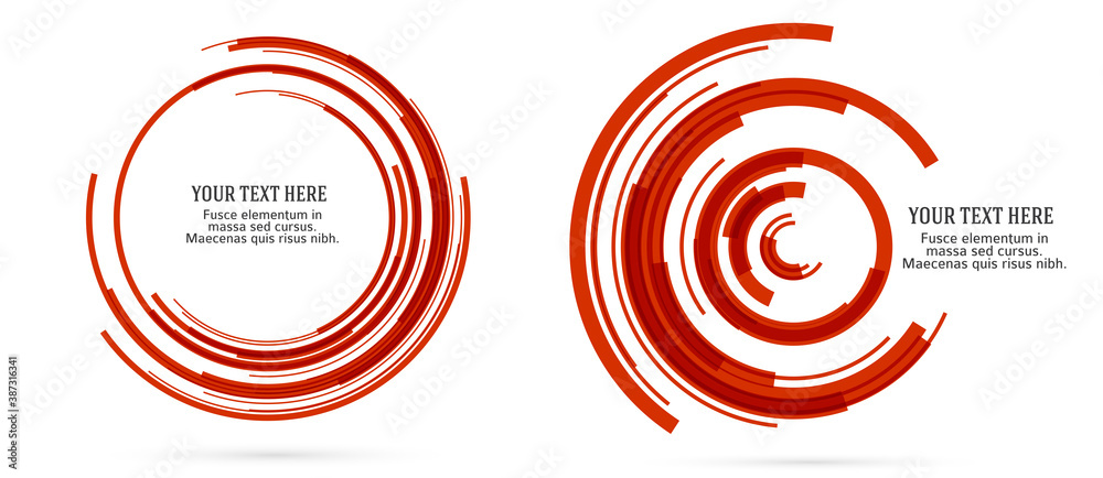 Design elements. Ring circle elegant frame border. Abstract Circular logo element on white background isolated Design elements. Ring circle elegant frame border. Abstract Circular logo element on white background isolated