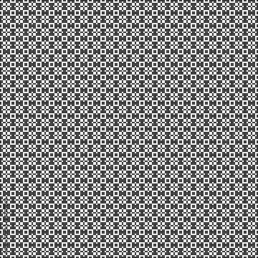 Abstract Cross Pattern Dots Logo generative computational art illustration