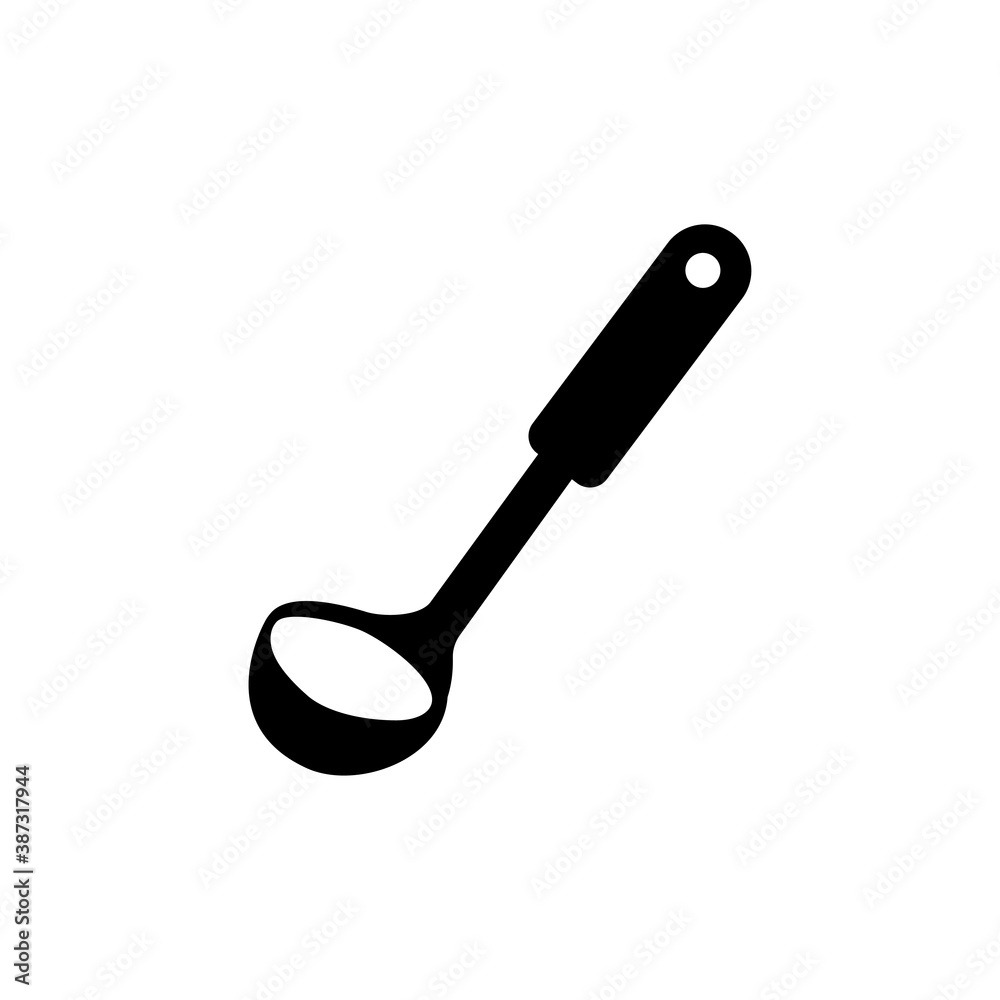 Ladle Icon, Ladle Spoon Vector Art Illustration, design trendy Ladle Icon, Ladle Spoon Vector Art Illustration, design trendy