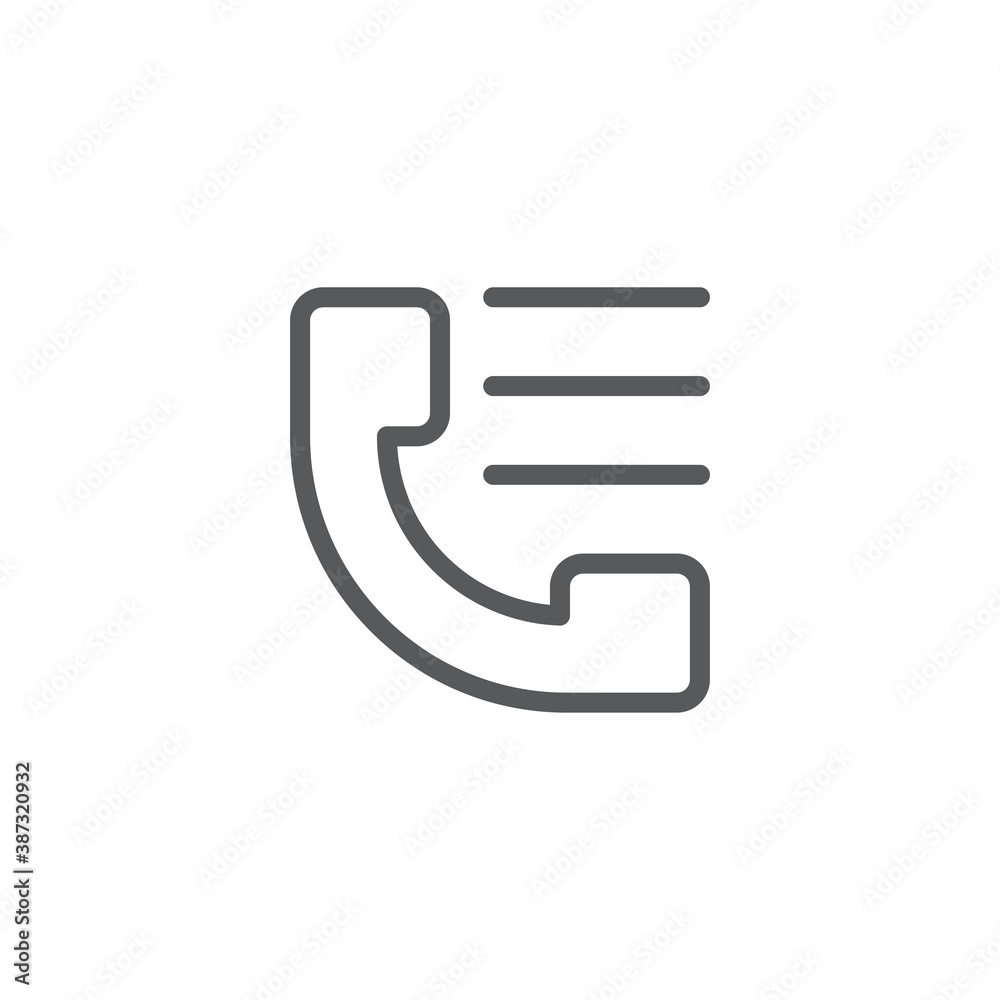 Text Telephone vector icon symbol isolated on white background Text Telephone vector icon symbol isolated on white background