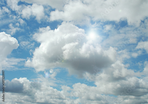 Cloudy sky background