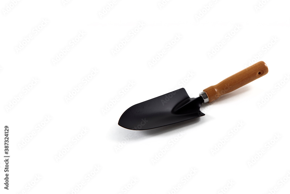 Shovel gardening on white background Shovel gardening on white background